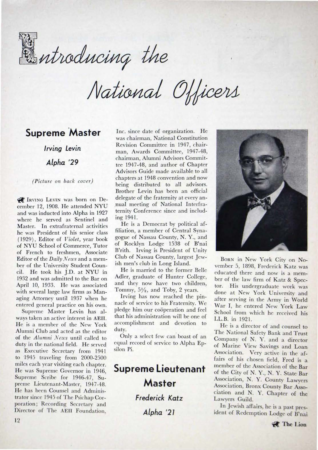 1948 Supreme Master