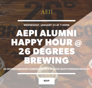 26 Degrees AEPi Happy Hour