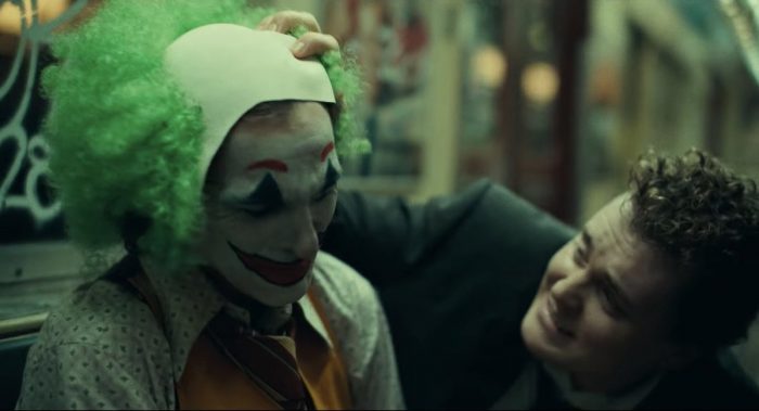 Brother Ben Warheit (right)  acting opposite Joaquin Phoenix (left) in "Joker"